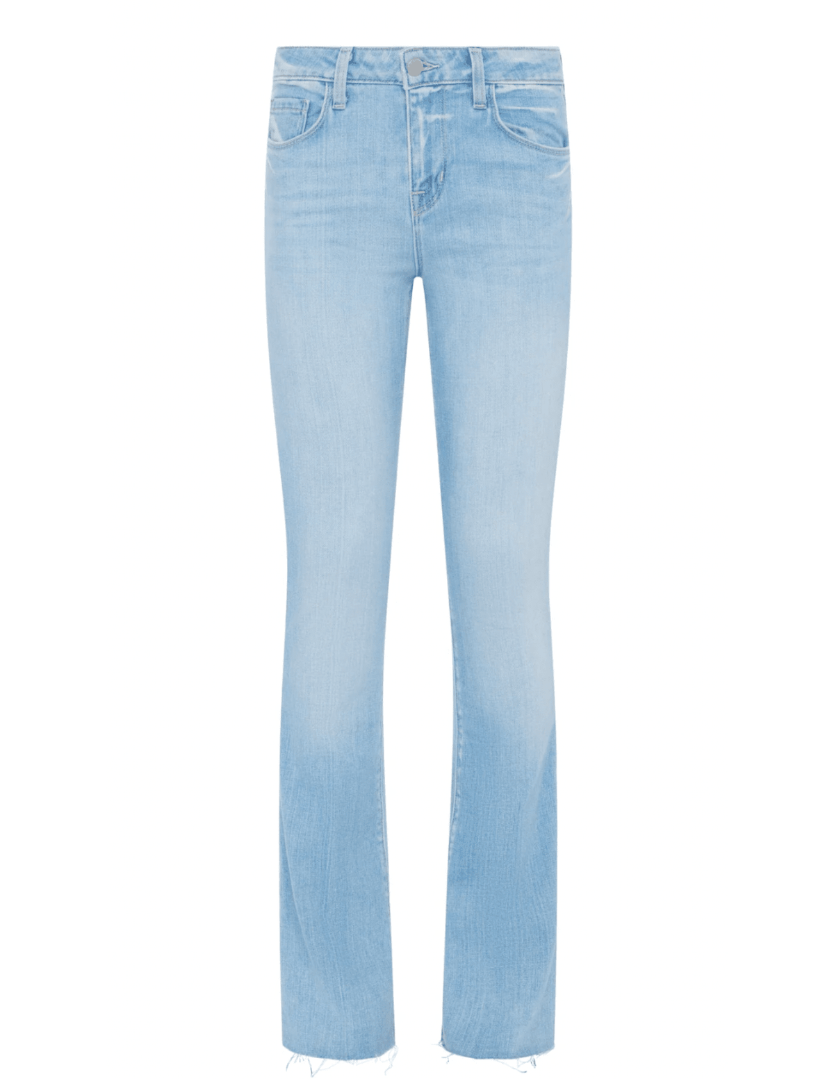 L'Agence Sneeki low rise straight leg jeans in Olympia front view