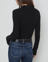 L'Agence - L'Agence Sterling Collared Embellished Sweater - Buy Online