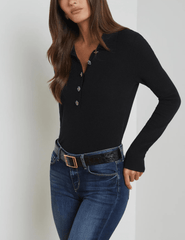 L'Agence - L'Agence Sterling Collared Embellished Sweater - Buy Online
