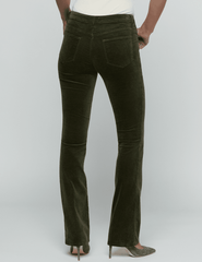 Back view of L'AGENCE Stevie Velvet Jean in Army on model.