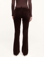 Back view of L'AGENCE Stevie Velvet Jean in Dark Java