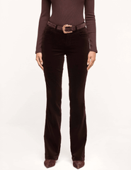 Front view of L'AGENCE Stevie Velvet Jean in Dark Java