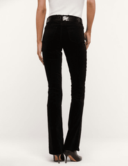 Back view of L'AGENCE Stevie Velvet Jean in black with classic five-pocket styling