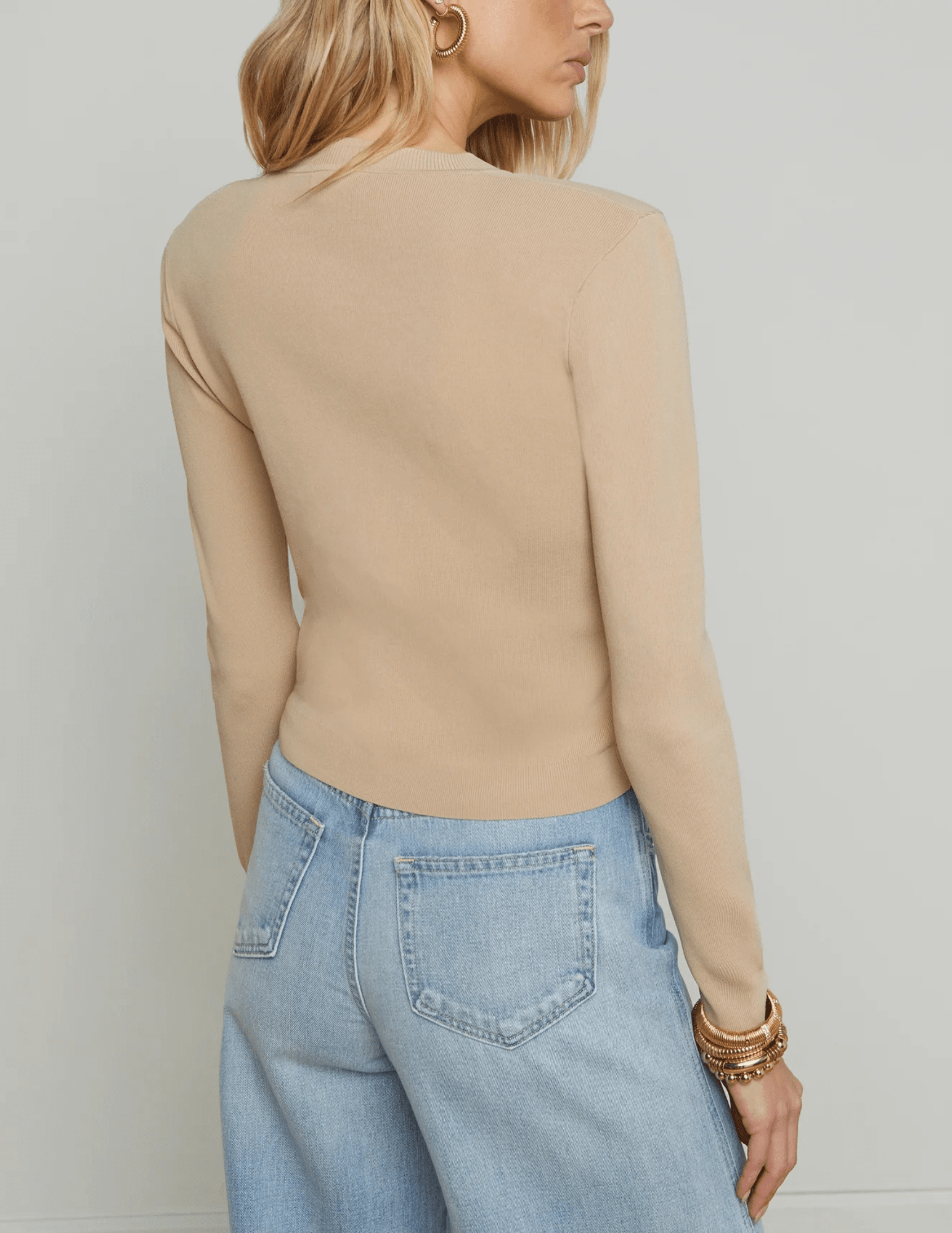 L'Agence - L'Agence Toulouse Cropped Crew Neck Cardigan - Buy Online