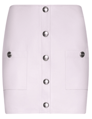 L’AGENCE Truman vegan leather mini skirt in icy lilac