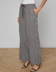 Side view of L’AGENCE Valkyrie wide leg pants