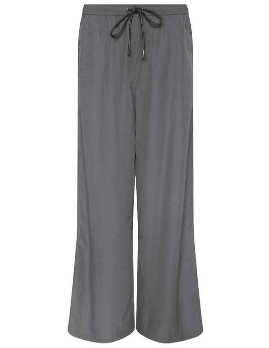 L’AGENCE Valkyrie wide leg snap pants in medium grey