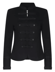 L'AGENCE Victory Military Jacket in black
