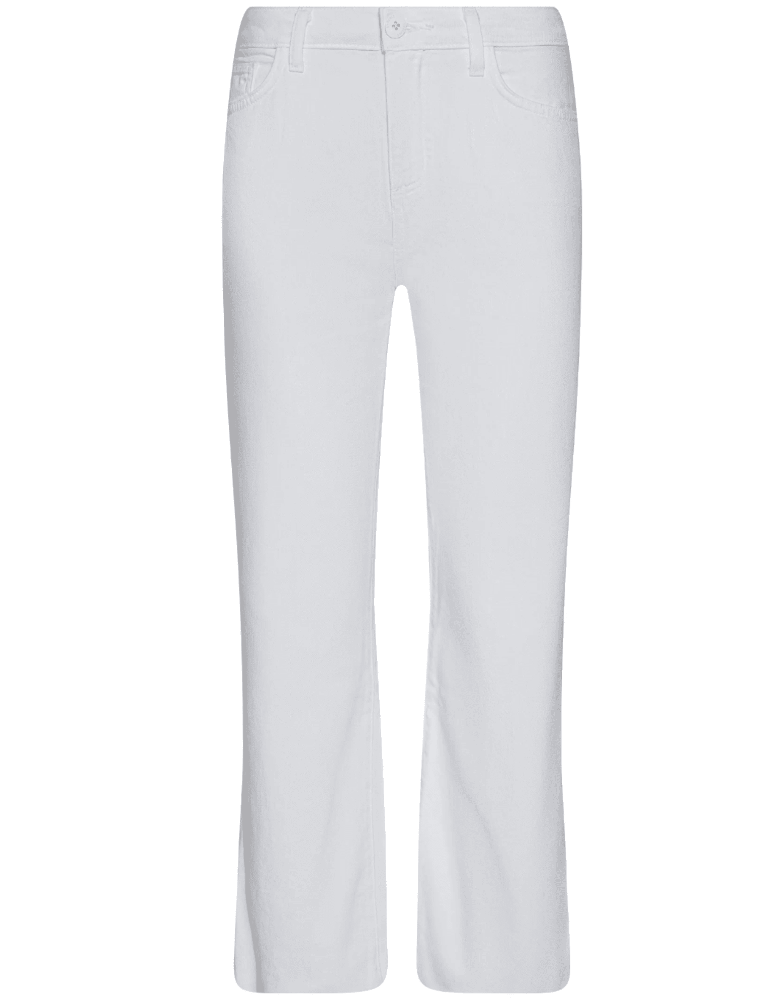 L’AGENCE Wanda High Rise Cropped Wide Leg Jean in Blanc