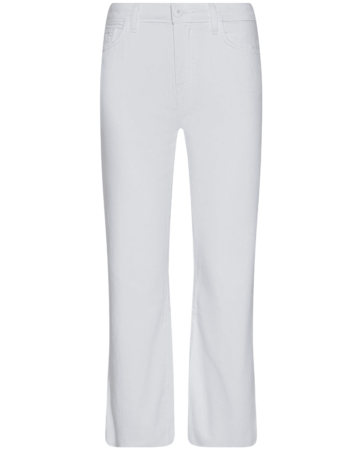 L’AGENCE Wanda High Rise Cropped Wide Leg Jean in Blanc