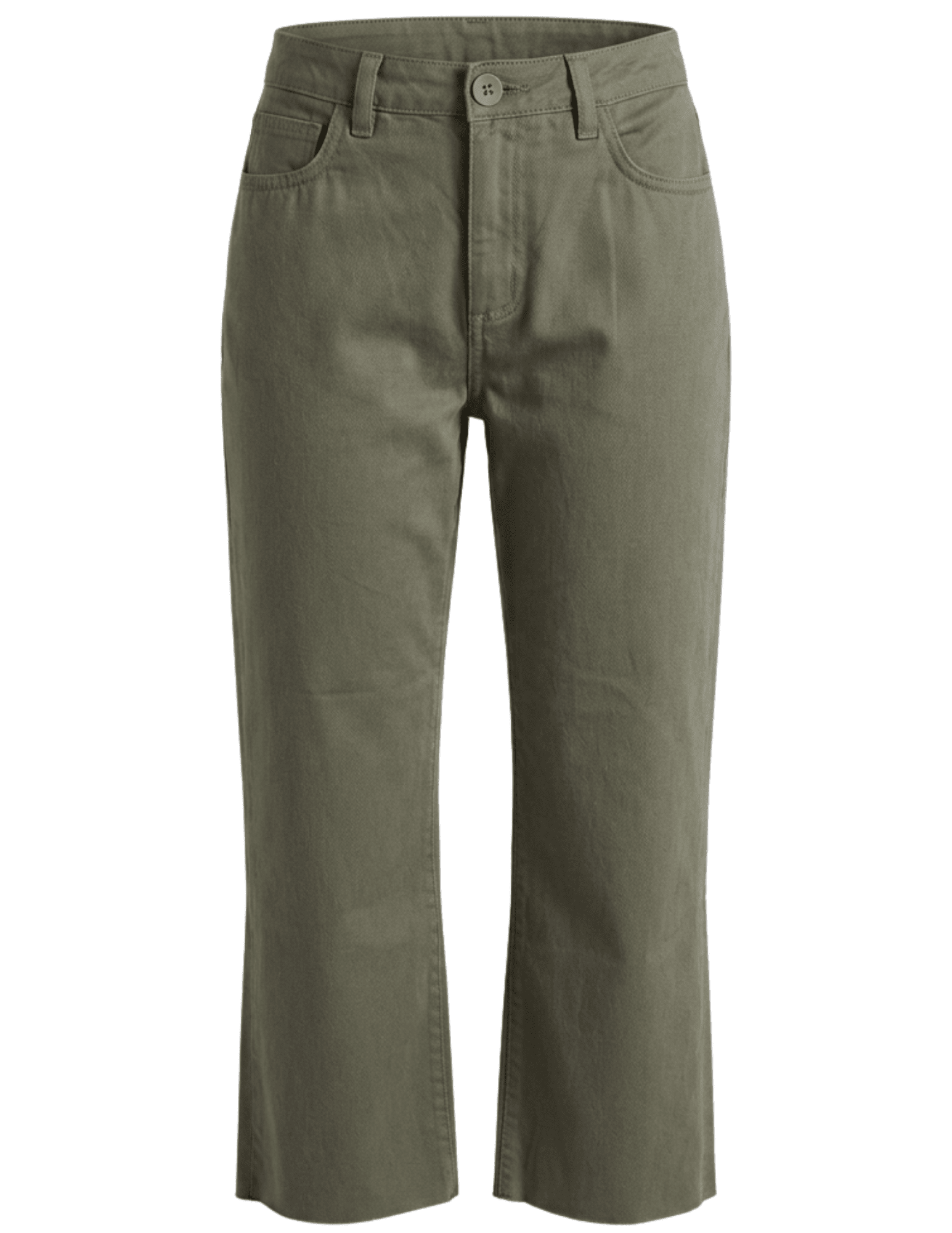L'AGENCE Wanda high rise cropped wide leg jean in smokey olive
