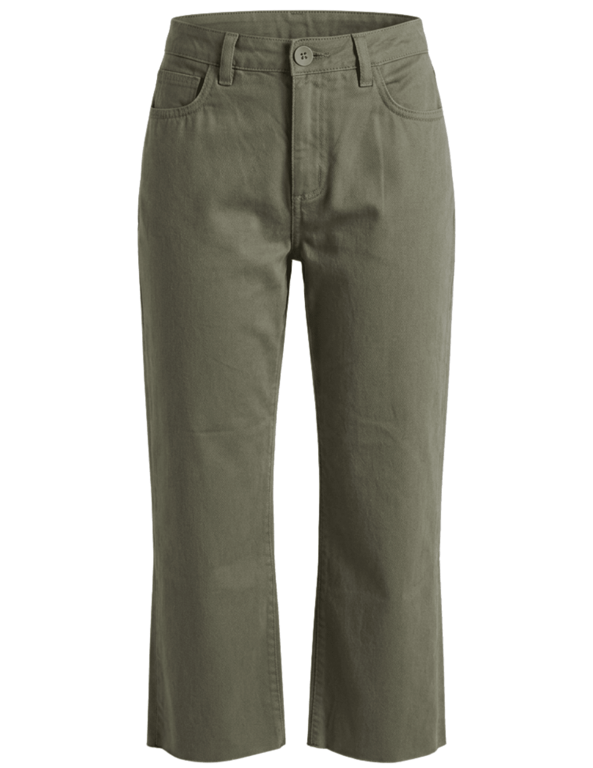 L'AGENCE Wanda high rise cropped wide leg jean in smokey olive