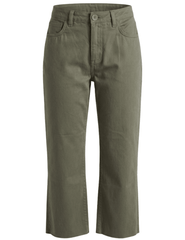 L'AGENCE Wanda high rise cropped wide leg jean in smokey olive