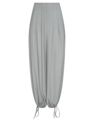 L'AGENCE Ysola Drawstring Hem Pant in Ivory Tan Blue Plaid