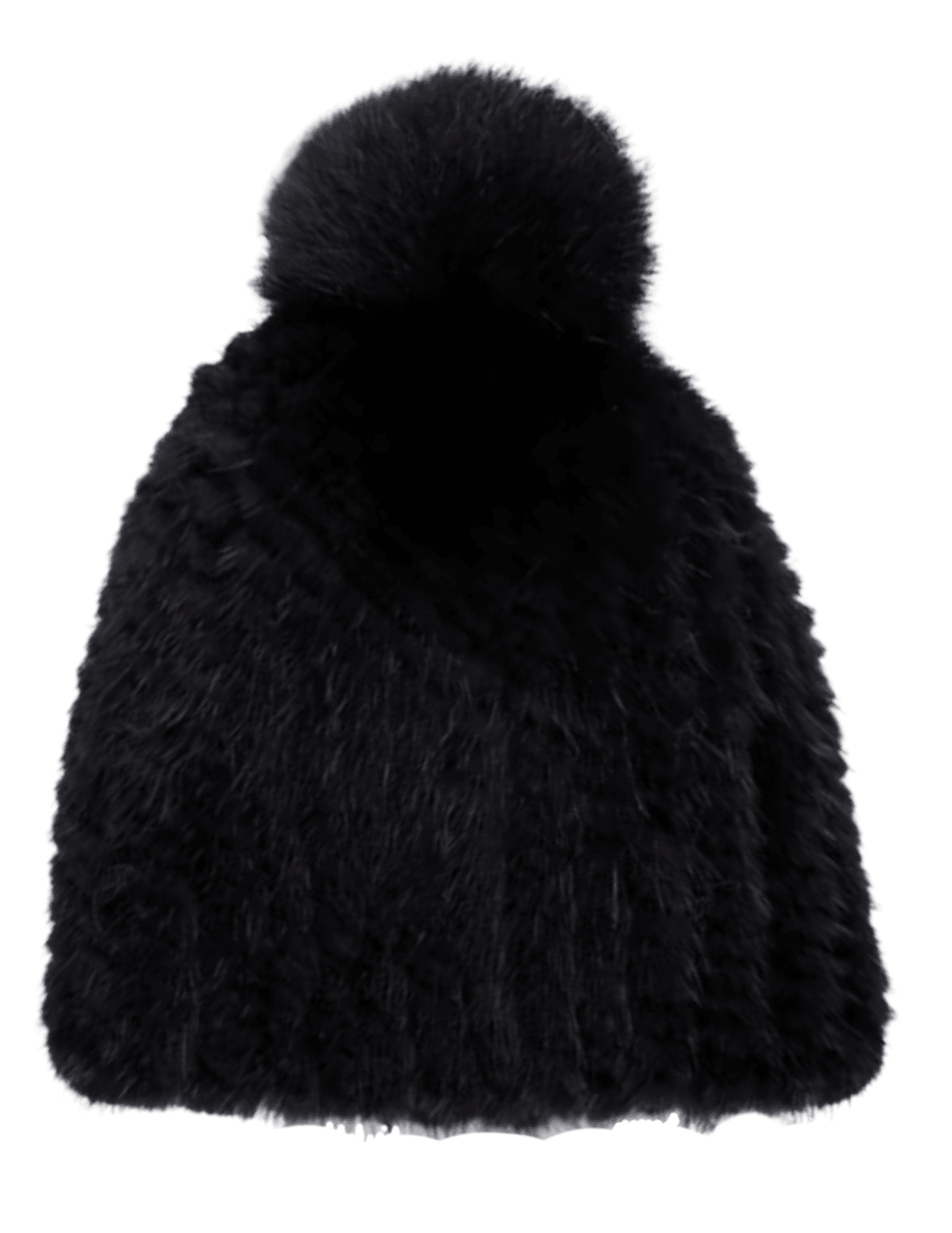 Fleur de Camélia - Fleur de Camélia Mink Knit Pom Pom Hat - Buy Online