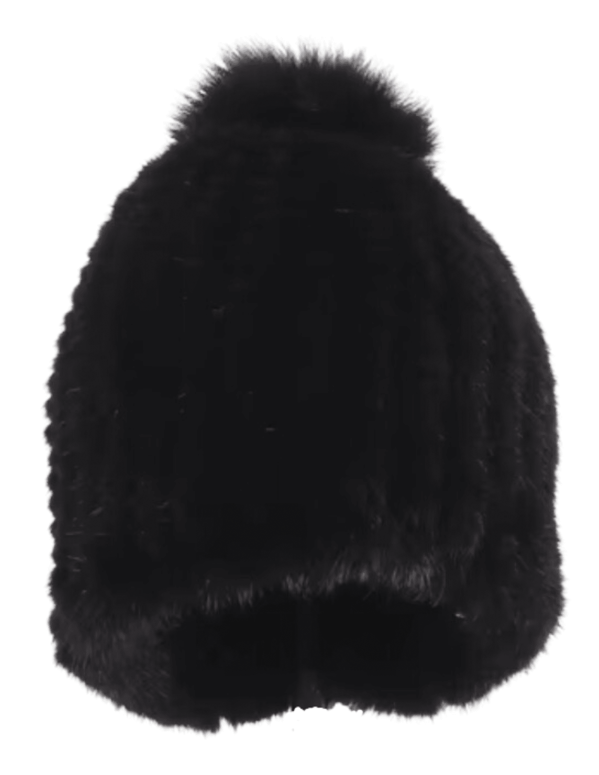 Fleur de Camélia - Fleur de Camélia Mink Knit Pom Pom Hat - Buy Online