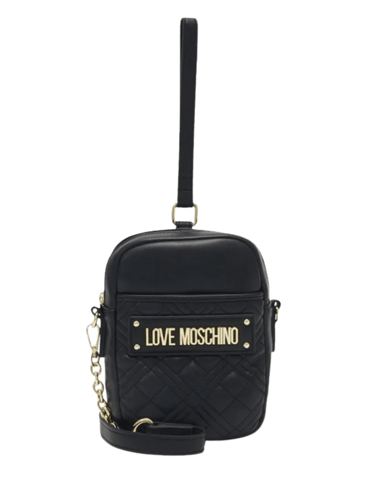 Love Moschino Quilted Crossbody Bag Black