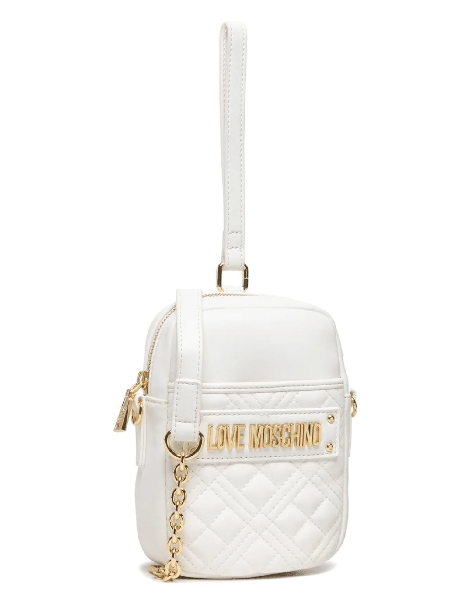 Love Moschino Quilted Crossbody Bag White