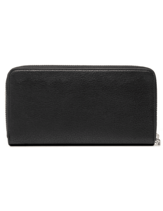 Back view of Love Moschino Small Zipper Wallet Black