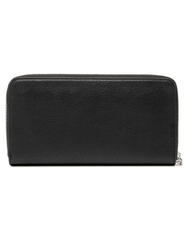 Back view of Love Moschino Small Zipper Wallet Black