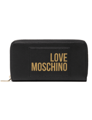 Love Moschino Small Zipper Wallet Black