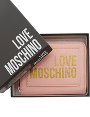 Love Moschino Small Zipper Wallet Light Pink in box