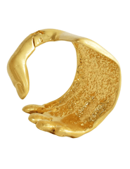 Maison Verrou Lamain Cuff Bracelet in gold side