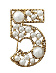 Fleur de Camélia - Fleur de Camélia Pearl Embellished Brooch - Buy Online