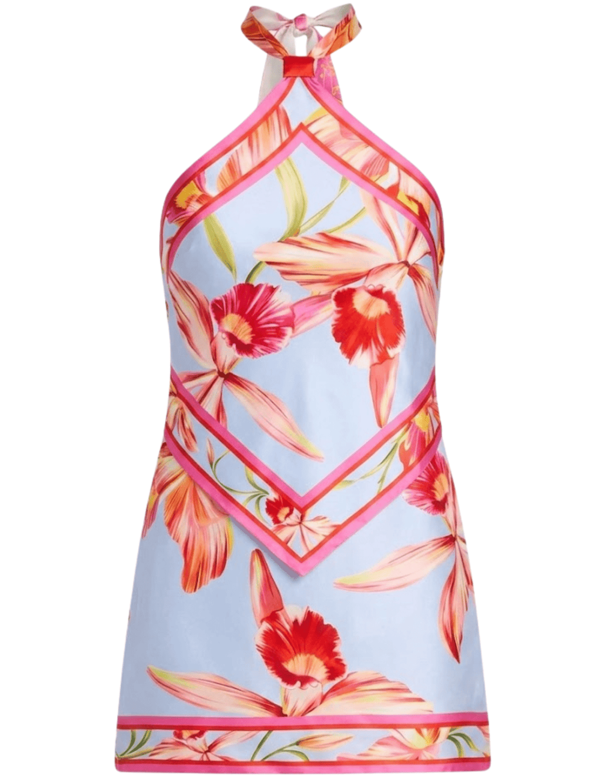 Retrofête Adelaide Silk Mini Dress in L'Acqua Orchid