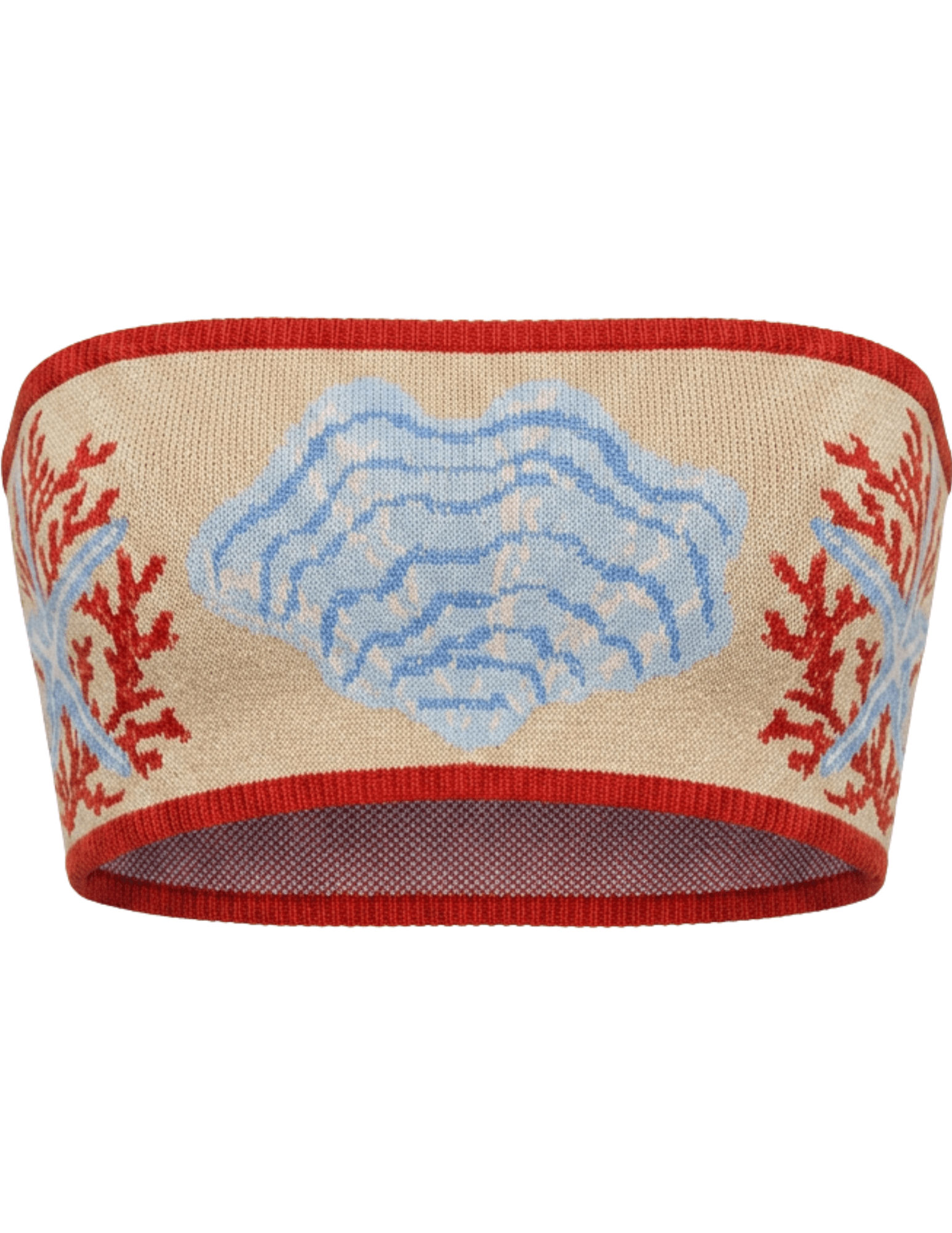 Retrofête Aralyn Jacquard Knit Bandeau in Sand Multi 