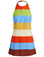Retrofête Lanny Mini Dress in Multi Stripe