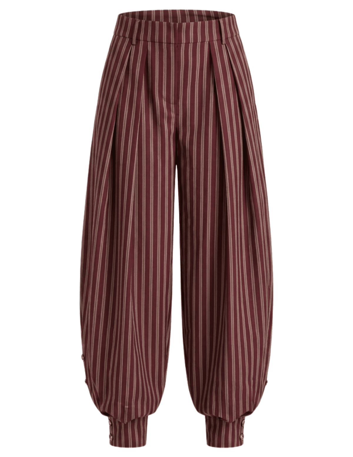 Retrofête Velora Balloon Pant in Cigar Pinstripe