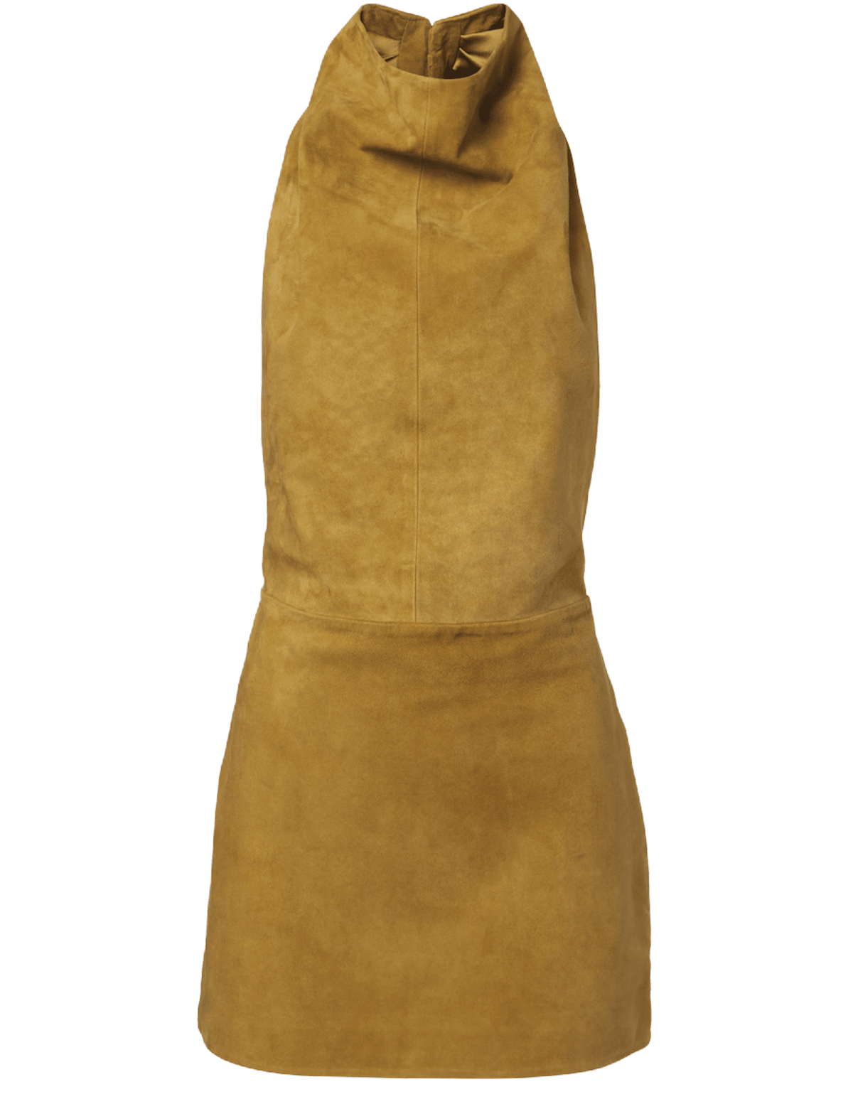 Retrofête Zoriel Suede Mini Dress in Ochre
