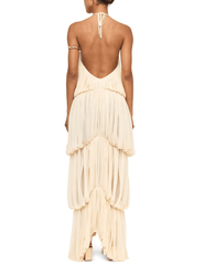 Ronny Kobo Bia draped halter maxi dress in ivory back