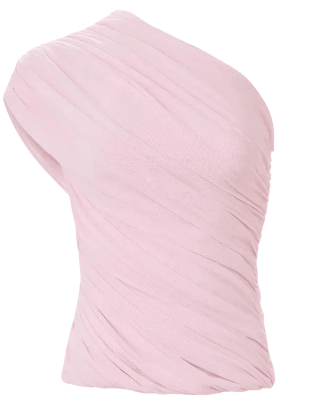 Ronny Kobo Camina one shoulder top in icy pink