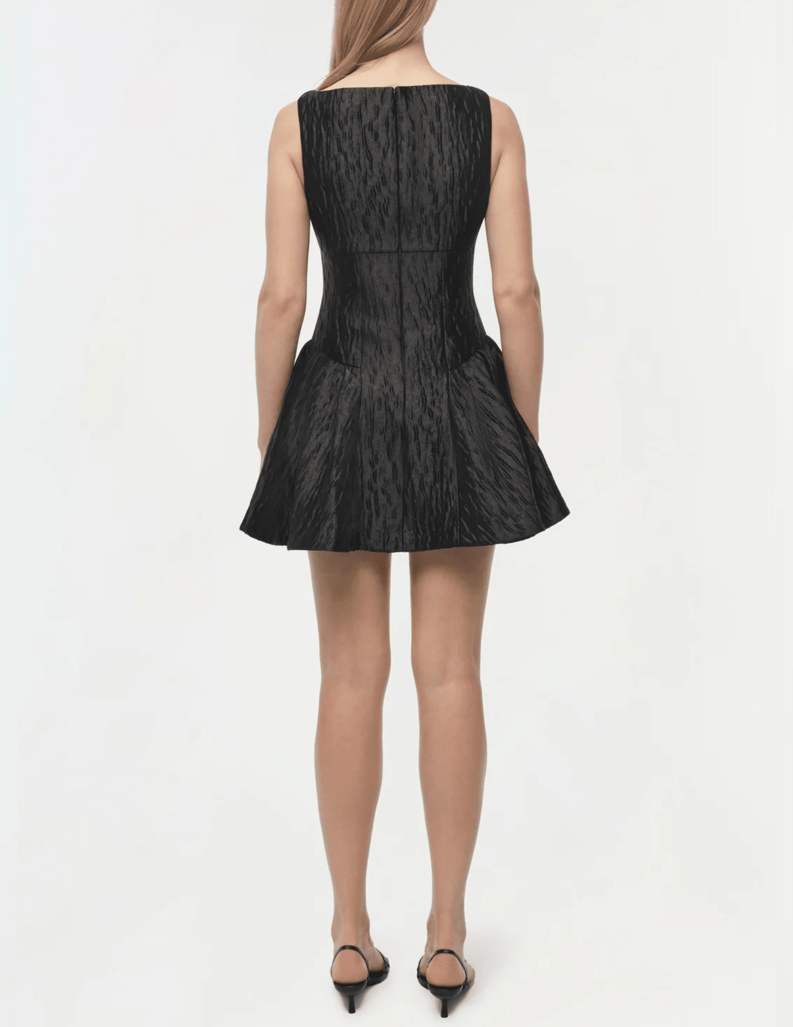 Back view of Simkhai Calilly sleeveless mini dress