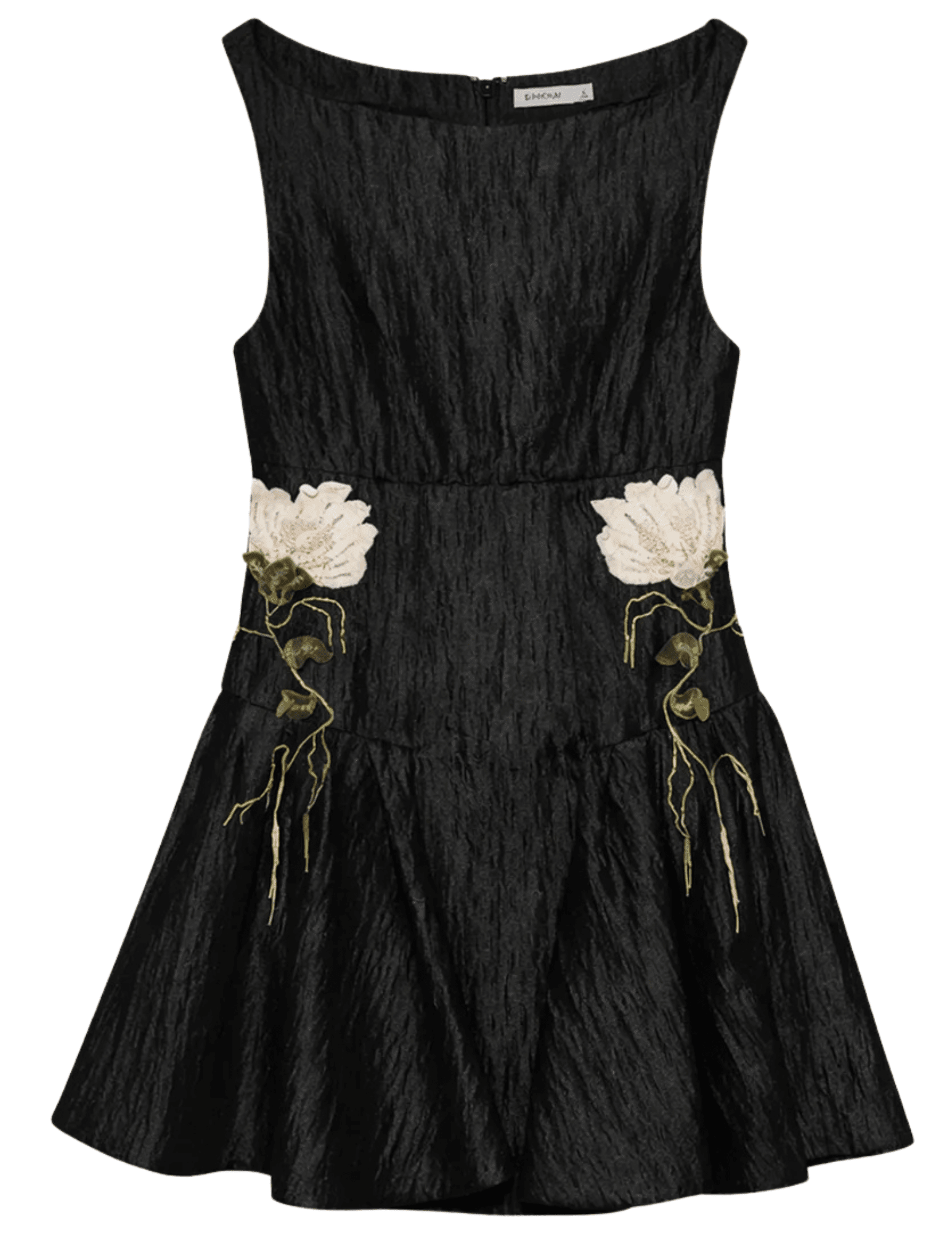 Simkhai Calilly jacquard mini dress in black