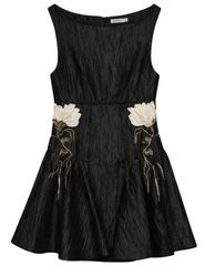 Simkhai Calilly jacquard mini dress in black