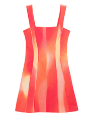 Simkhai Calyx mini dress in golden hour sunset print front view