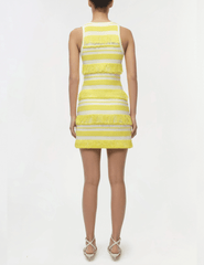 Back view of Simkhai Elly racerback knit mini dress