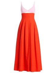 Simkhai Maddy Cotton Midi Dress in Lobster Multi