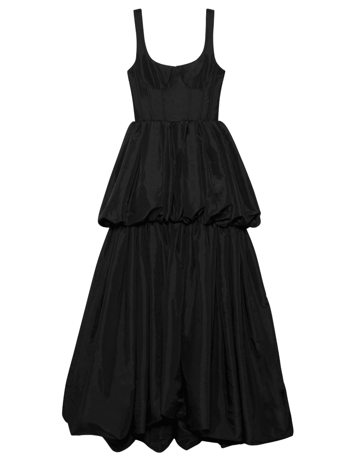Simkhai Tabitha Double Bubble Gown in black