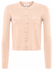 L'Agence Toulouse Cropped Crew Neck Cardigan