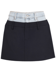 Simkhai Rilee Double Waistband Combo Mini Skirt