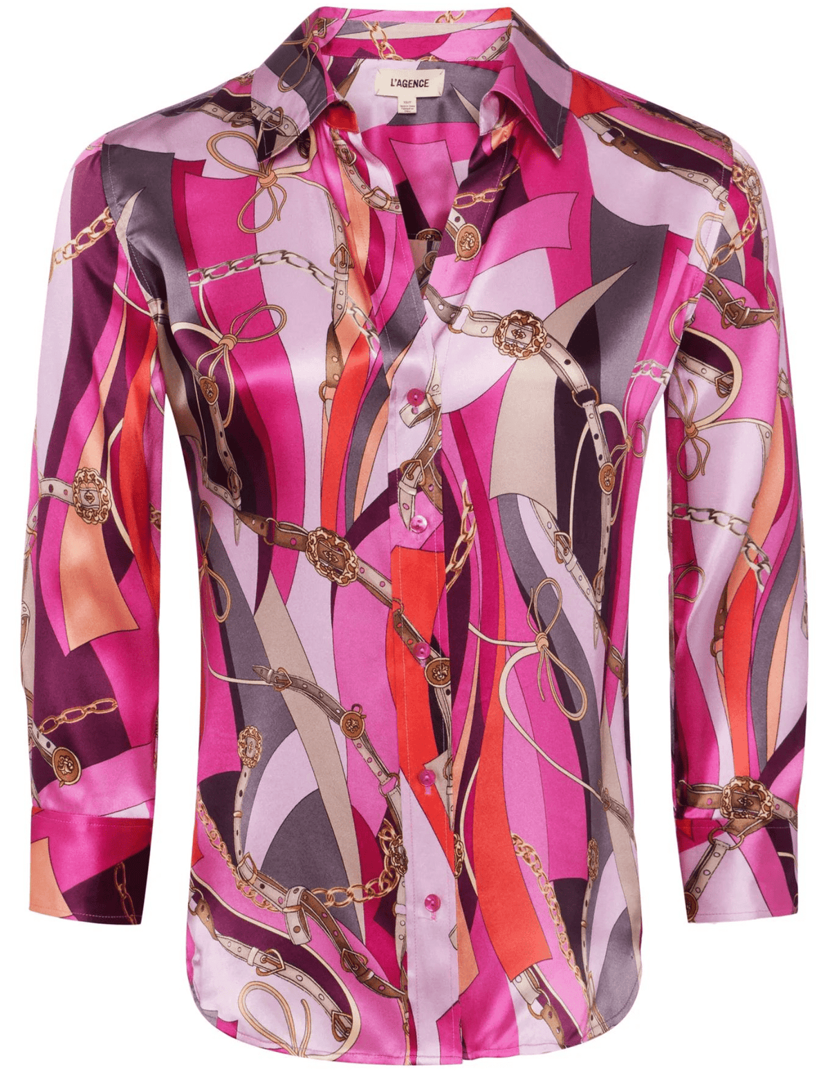 L'Agence Dani Three Quarter Sleeve Blouse