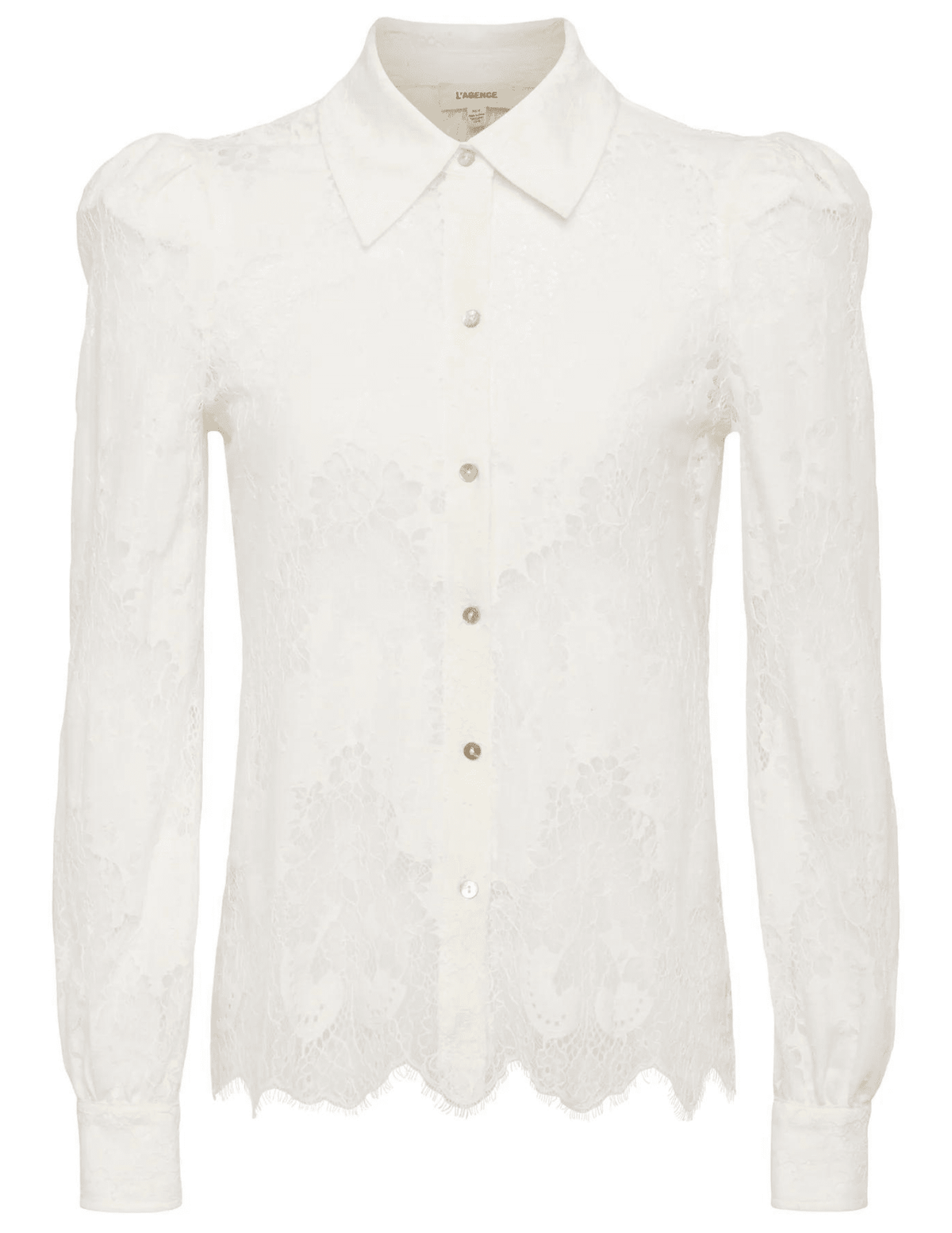 L'Agence Jenica Chevron Lace Blouse