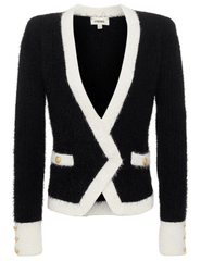 L'Agence Georgia Constrast Cardigan Blazer