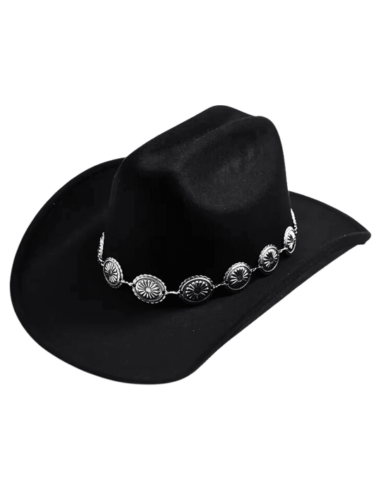 Austin Blaze Felt Western Disc Chain Hat