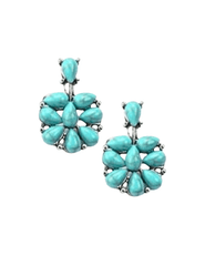 Austin Blaze Turquoise Cluster Drop Earring