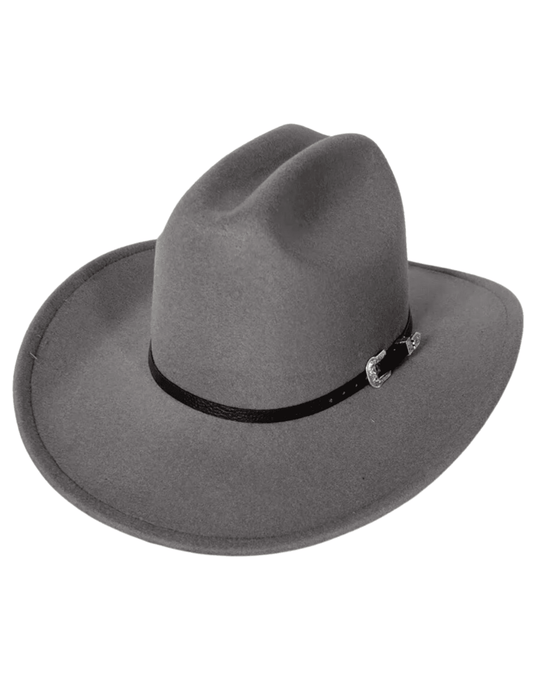 Austin Blaze Felt Western Buckle Hat